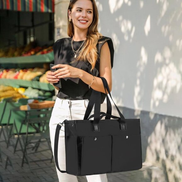 Trendy 29L Cow Print Tote Bag for Women - Stylish Embroidery Handbag - Picture 9 of 9